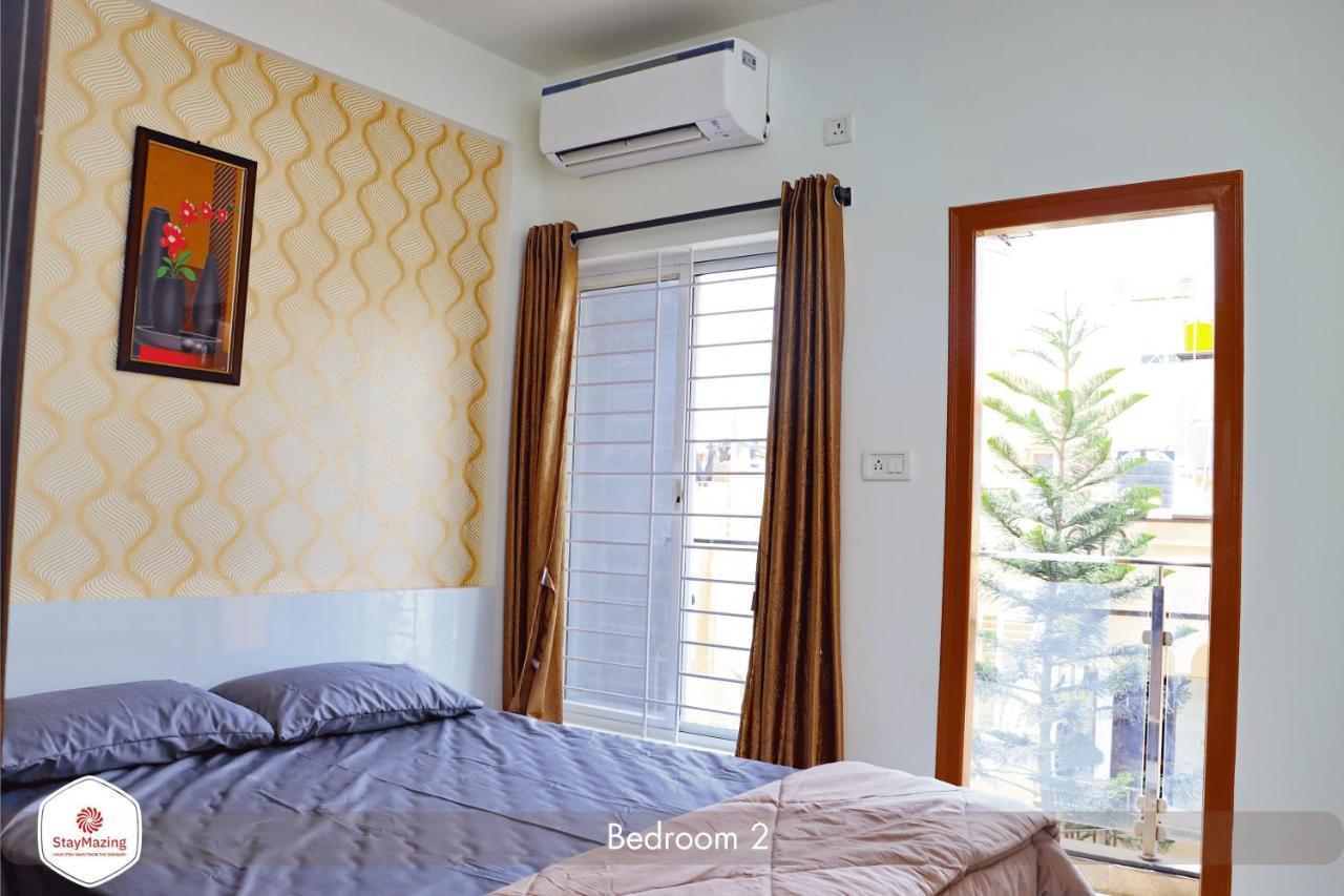 Staymazing-1,2 & 3 Bhk Ac Apartments In Hebbal-5Mins To Manyata-30Mins To Airport Bangalore Buitenkant foto